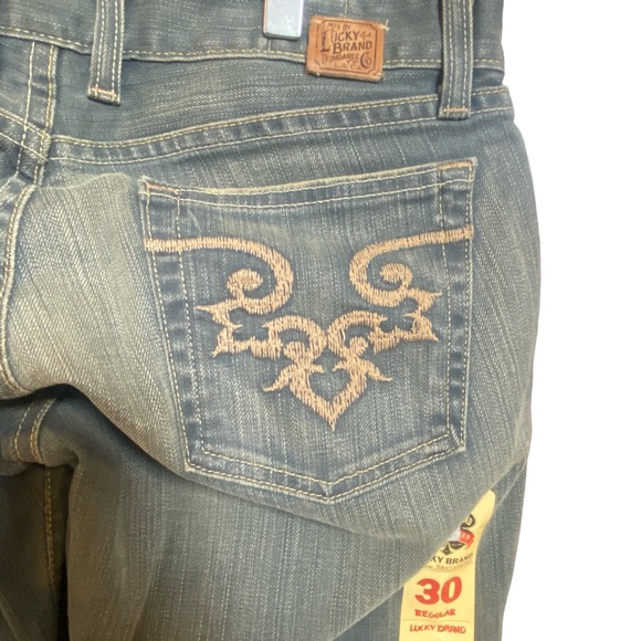 Lucky Brand Lil Melissa By Gene Montesano Blue‎ Jeans Size 10/30 NWT - Picture 3 of 16